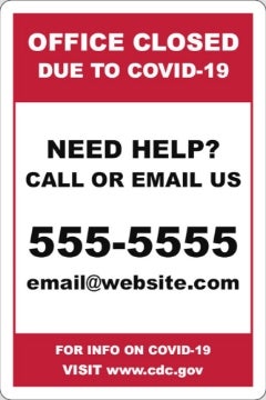 Picture of COVID-19 Awareness Parking Signs 872133211