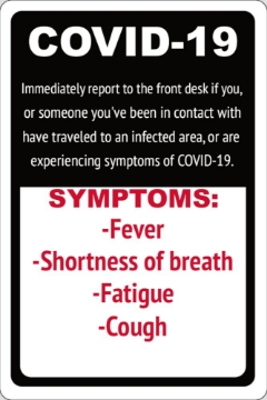 Picture of COVID-19 Awareness Parking Signs 872133213