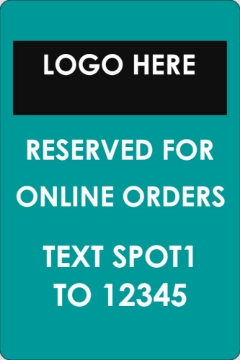 Picture of Curbside Pickup Parking Signs 872127785