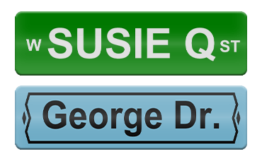 Picture for category Name Street Signs