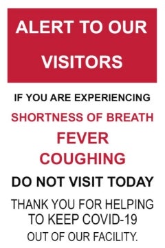 Picture of Hospital Signage Sandwich Board Signs 872213681