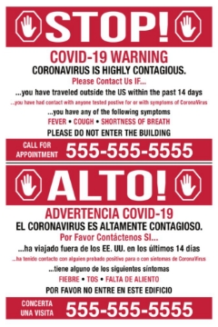 Picture of Hospital Signage Sandwich Board Signs 872213812