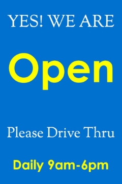Picture of We're Open Sandwich Board Signs 872224543