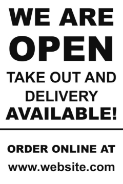 Picture of We're Open Sandwich Board Signs 872224567