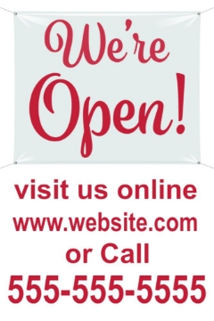 Picture of We're Open Sandwich Board Signs 872224634