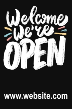Picture of We're Open Sandwich Board Signs 872224647