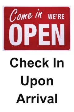 Picture of We're Open Sandwich Board Signs 872224720