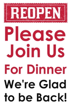 Picture of Reopened Sandwich Board Signs 872618040