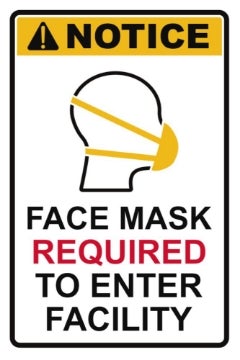 Picture of Face Masks Required Sandwich Board Signs 872485093