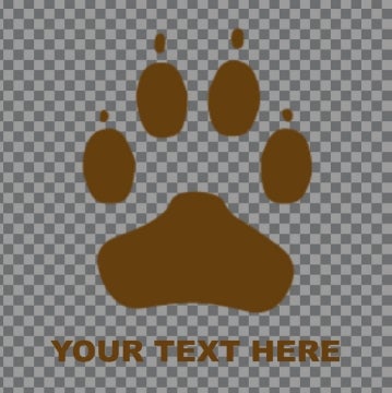 Picture of Paw and Footprint Clear Decals 12925789