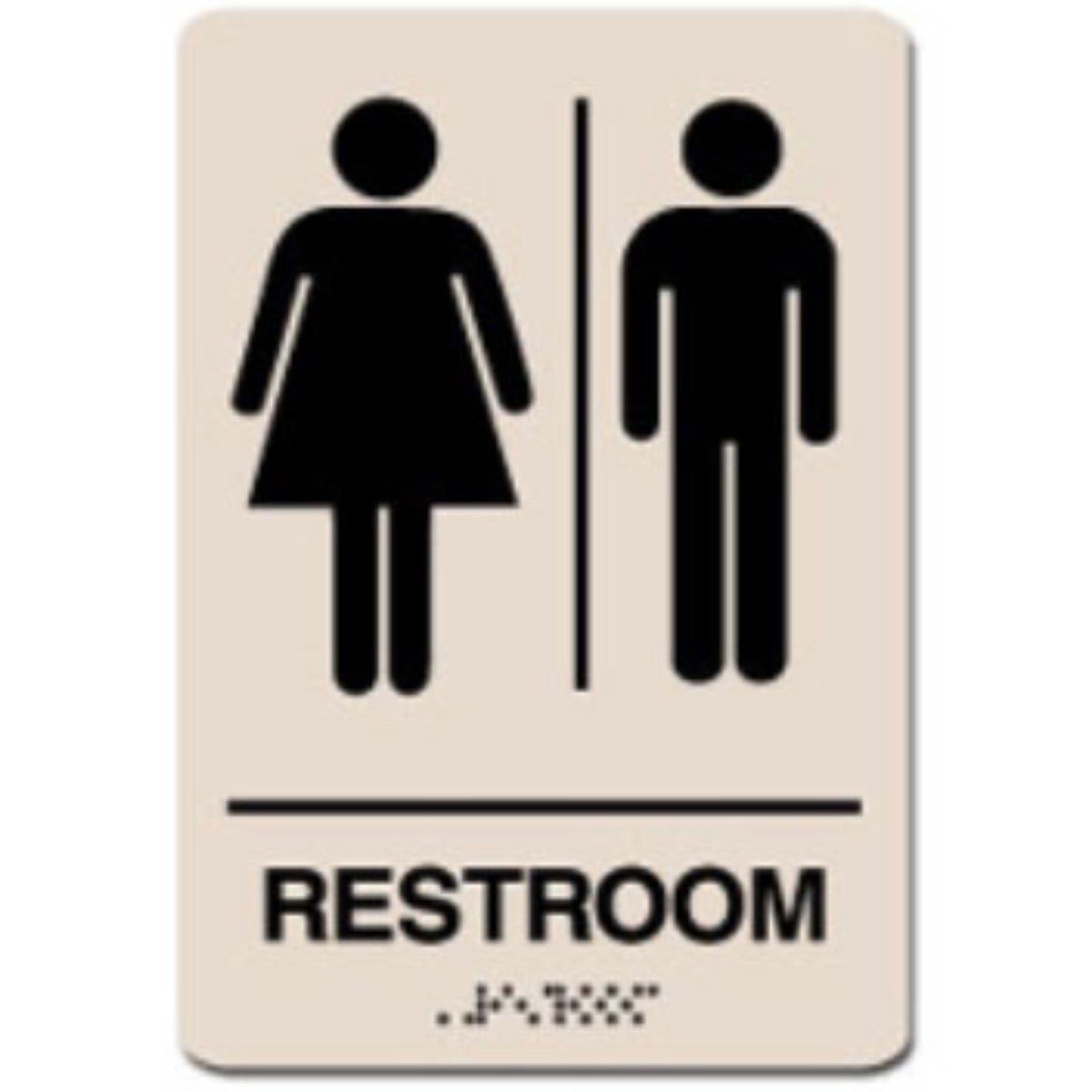 Unisex ADA Restroom Sign Template Customization