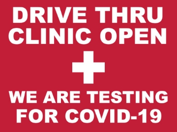 Picture of Drive Thru Clinic Signs 872155583