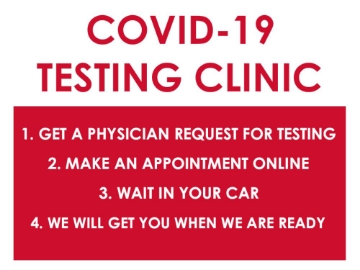 Picture of Drive Thru Clinic Signs 872155589
