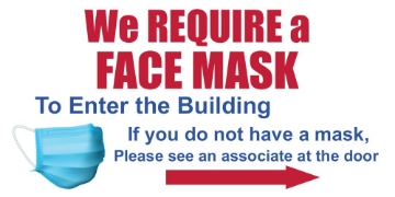 Picture of Face Masks Required Banners 872485767