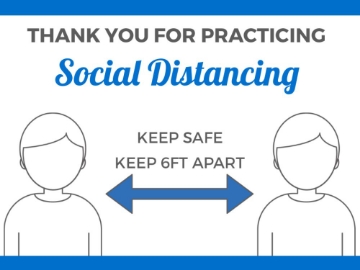 Picture of Social Distancing Signs 872158391