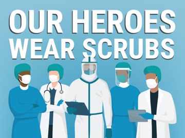 Picture of Heroes Work Here Signs 872483387