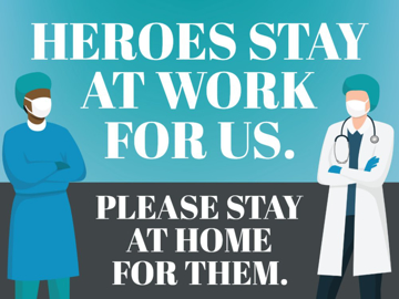 Picture of Heroes Work Here Signs 872483422