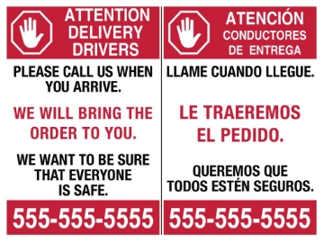 Picture of Take Out Only Signs 872167040