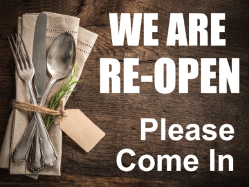 Picture of We're Reopened Signs 872617205