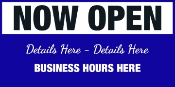 Picture of Now Open Banner 3