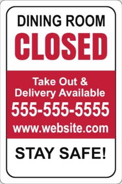 Picture of Temporary Closed Parking Signs 872225438