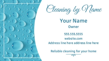 Picture of Magnetic Business card_Home cleaner - Horizontal