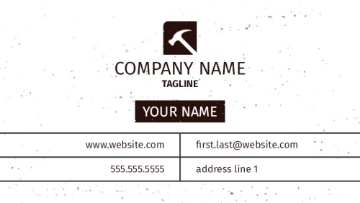 Picture of Magnetic Business card_Construction - Horizontal