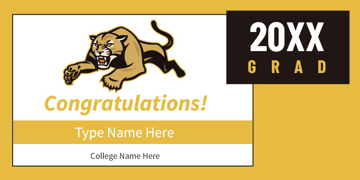 Picture of College Banner 1- 4x8