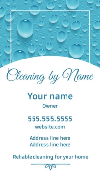 Picture of Magnetic Business card_Home cleaner - Vertical
