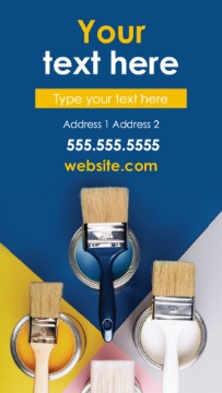 Picture of Magnetic Business card_Painter Shop - Vertical