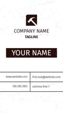 Picture of Magnetic Business card_Construction - Vertical