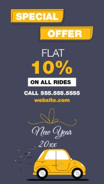 Picture of Magnetic Promotional_Cab Service - Vertical