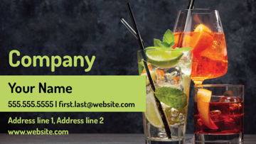 Picture of Food & Beverage Business Card Magnet 1 - Horizontal