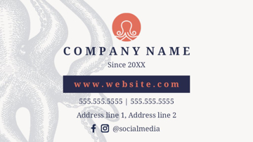 Picture of Food & Beverage Business Card Magnet 2 - Horizontal