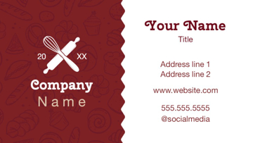 Picture of Food & Beverage Business Card Magnet 4 - Horizontal