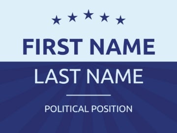 Picture of Political Campaign Sign 7
