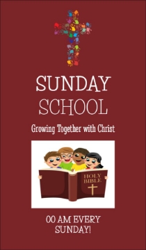 Picture of Sunday School 9 - 81" x 47"