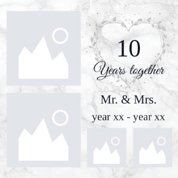 Picture of Metal Prints Anniversary 1 - 8x8