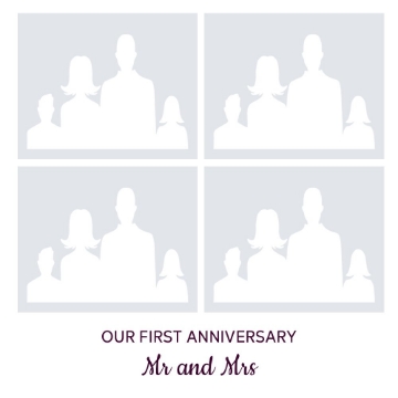 Picture of Metal Prints Anniversary 12 - 12x12