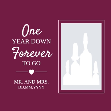 Picture of Metal Prints Anniversary 13 - 12x12