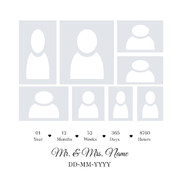 Picture of Metal Prints Anniversary 15 - 12x12