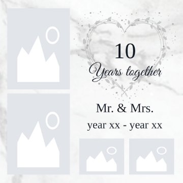 Picture of Metal Prints Anniversary 1 - 16x16
