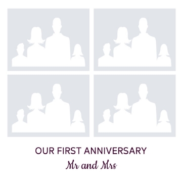Picture of Metal Prints Anniversary 12 - 16x16