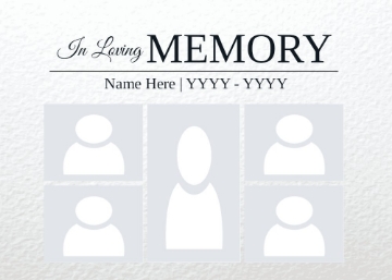 Picture of Metal Prints In Memory 12 - 5x7