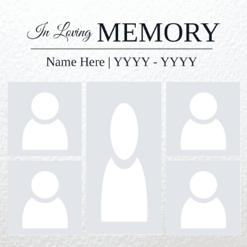 Picture of Metal Prints In Memory 12 - 8x8