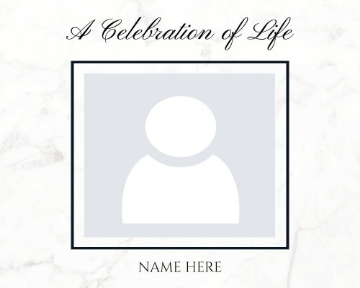 Picture of Metal Prints In Memory 10 - 8x10