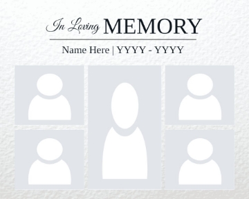 Picture of Metal Prints In Memory 12 - 8x10