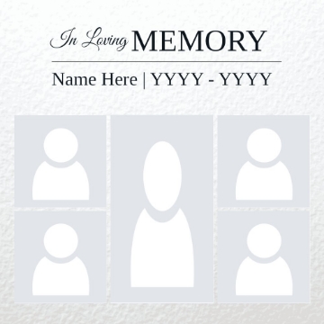 Picture of Metal Prints In Memory 12 - 12x12