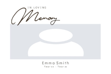 Picture of Metal Prints In Memory 3- 24x36