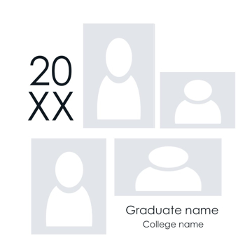 Picture of Metal Prints Graduation 8 - 12x12